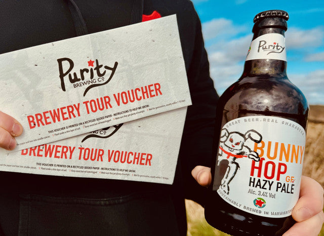 Seed of change and bunny hop bottles help Pure Eco!